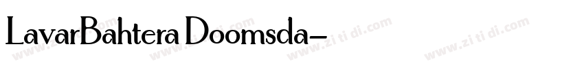 LavarBahtera Doomsda字体转换